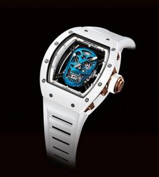 Richard Mille RM052 Blue Skull Toutuo flywheel Replica Watch